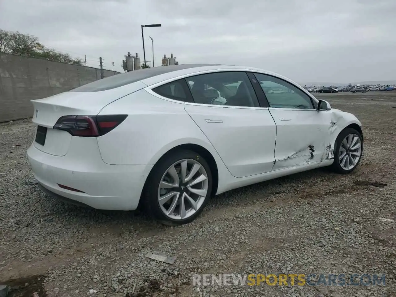 3 Photograph of a damaged car 5YJ3E1EA7KF434538 TESLA MODEL 3 2019