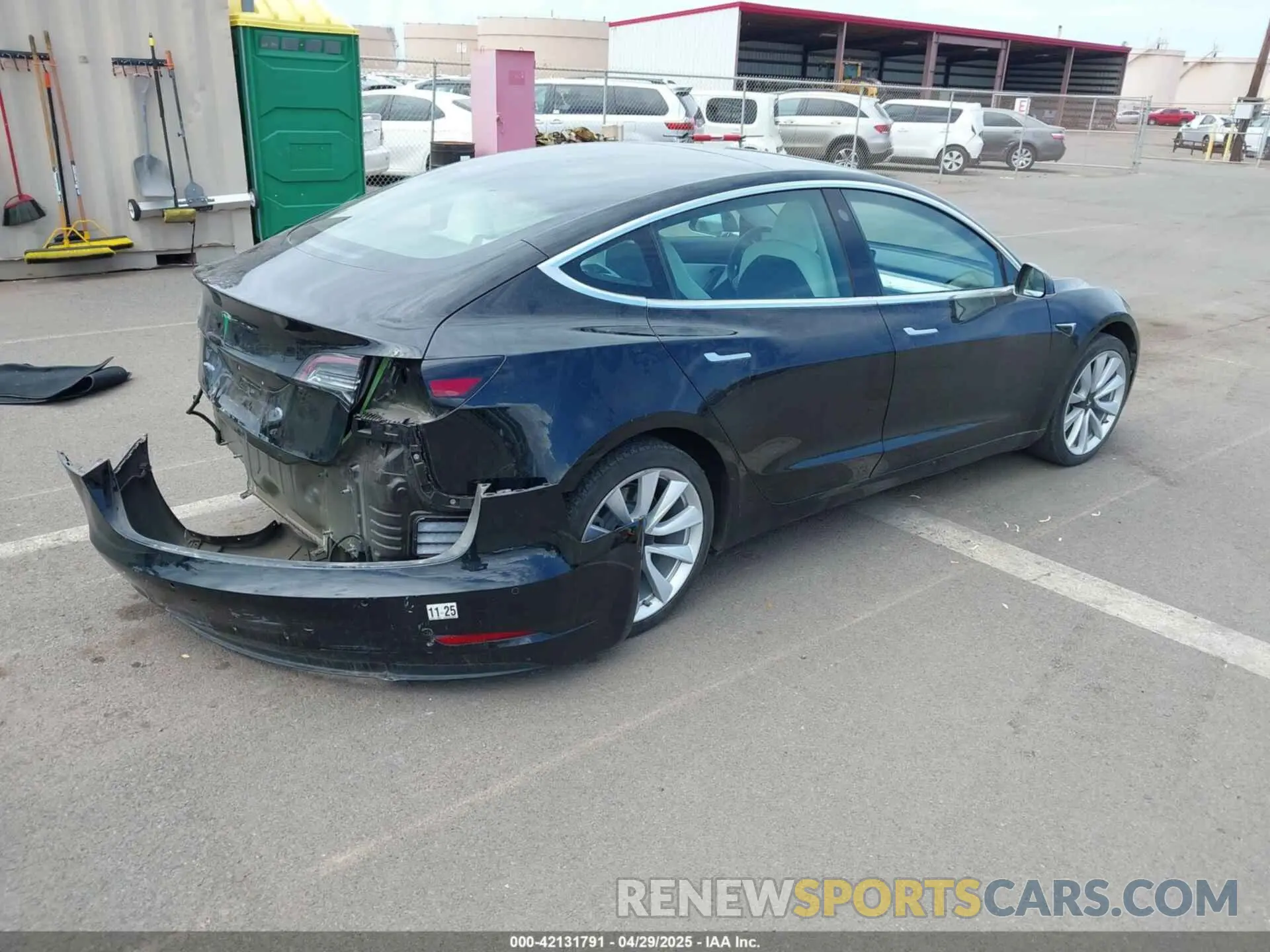 4 Photograph of a damaged car 5YJ3E1EA7KF445166 TESLA MODEL 3 2019