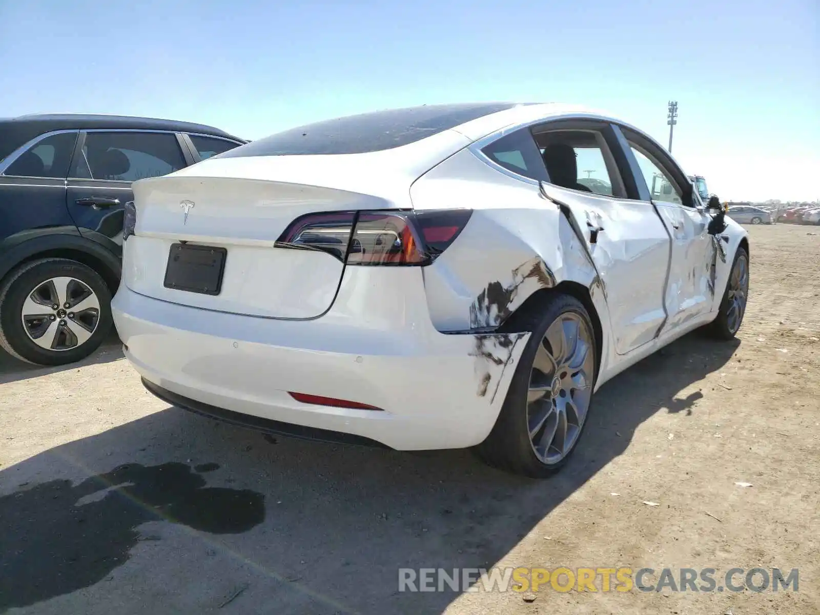 4 Photograph of a damaged car 5YJ3E1EA7KF446494 TESLA MODEL 3 2019