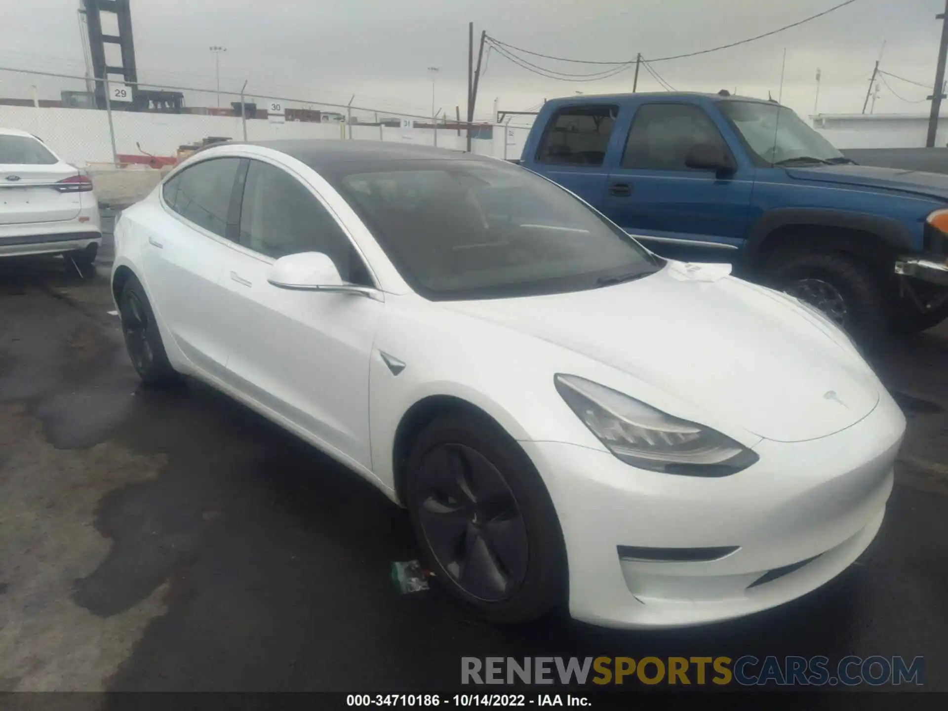 1 Photograph of a damaged car 5YJ3E1EA7KF466843 TESLA MODEL 3 2019