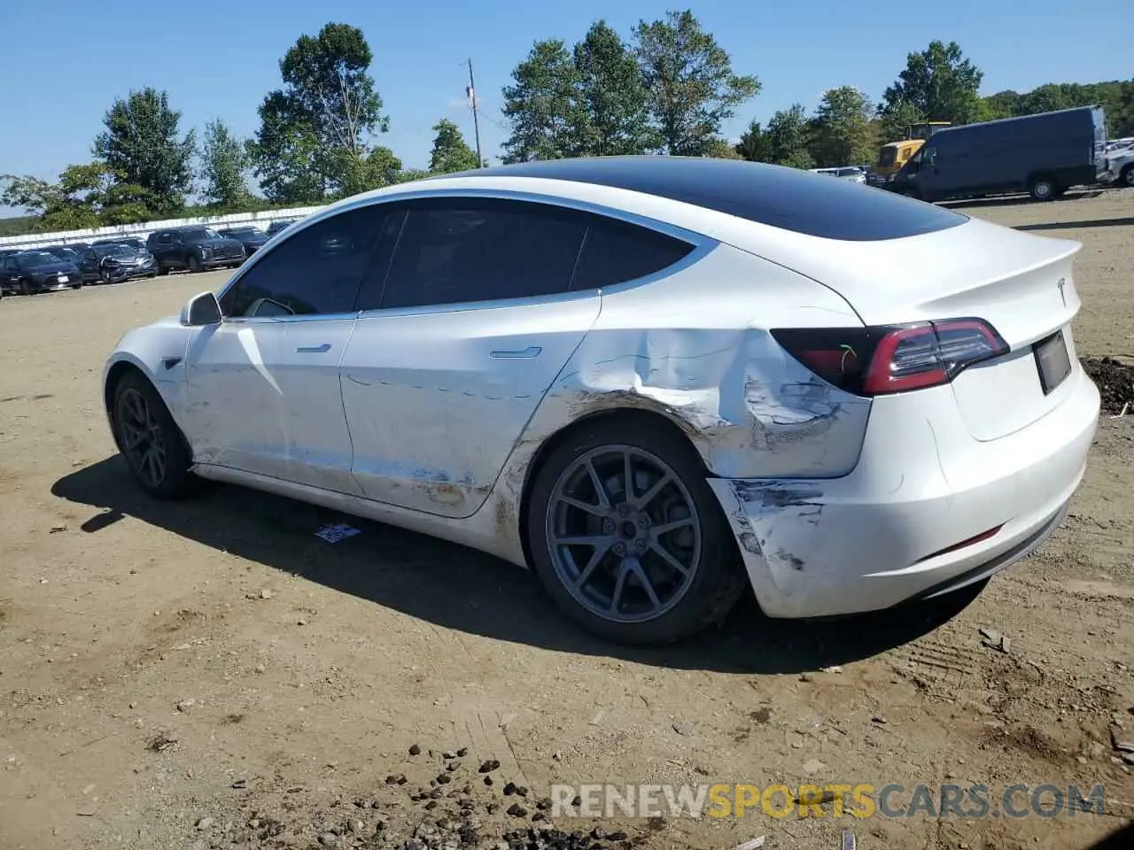2 Photograph of a damaged car 5YJ3E1EA7KF484288 TESLA MODEL 3 2019