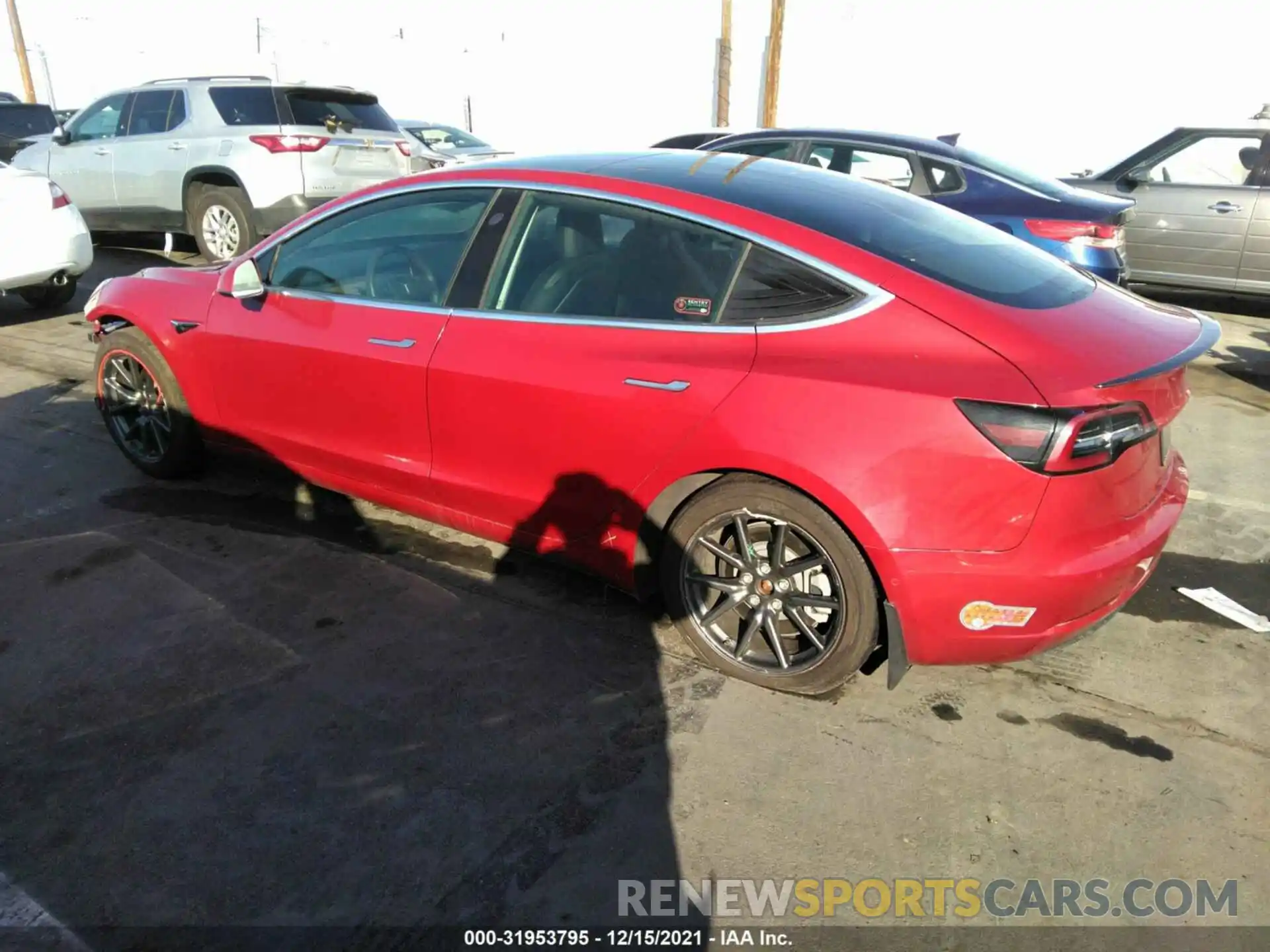 3 Photograph of a damaged car 5YJ3E1EA7KF484548 TESLA MODEL 3 2019