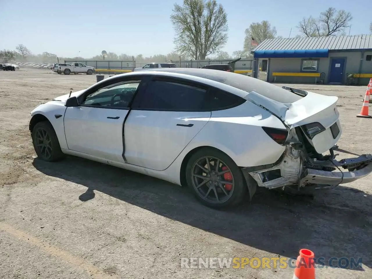 2 Photograph of a damaged car 5YJ3E1EA7KF484596 TESLA MODEL 3 2019