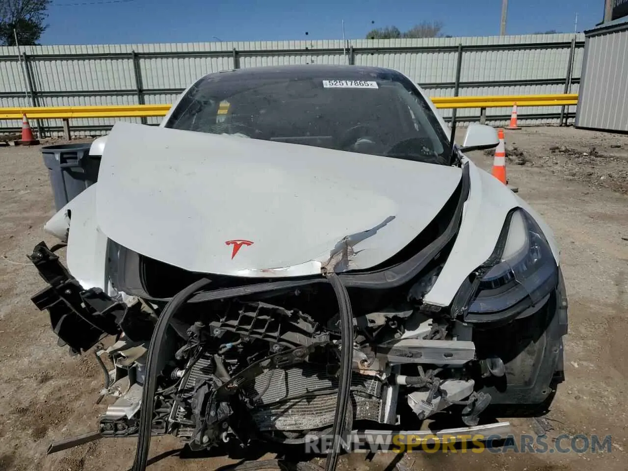5 Photograph of a damaged car 5YJ3E1EA7KF484596 TESLA MODEL 3 2019
