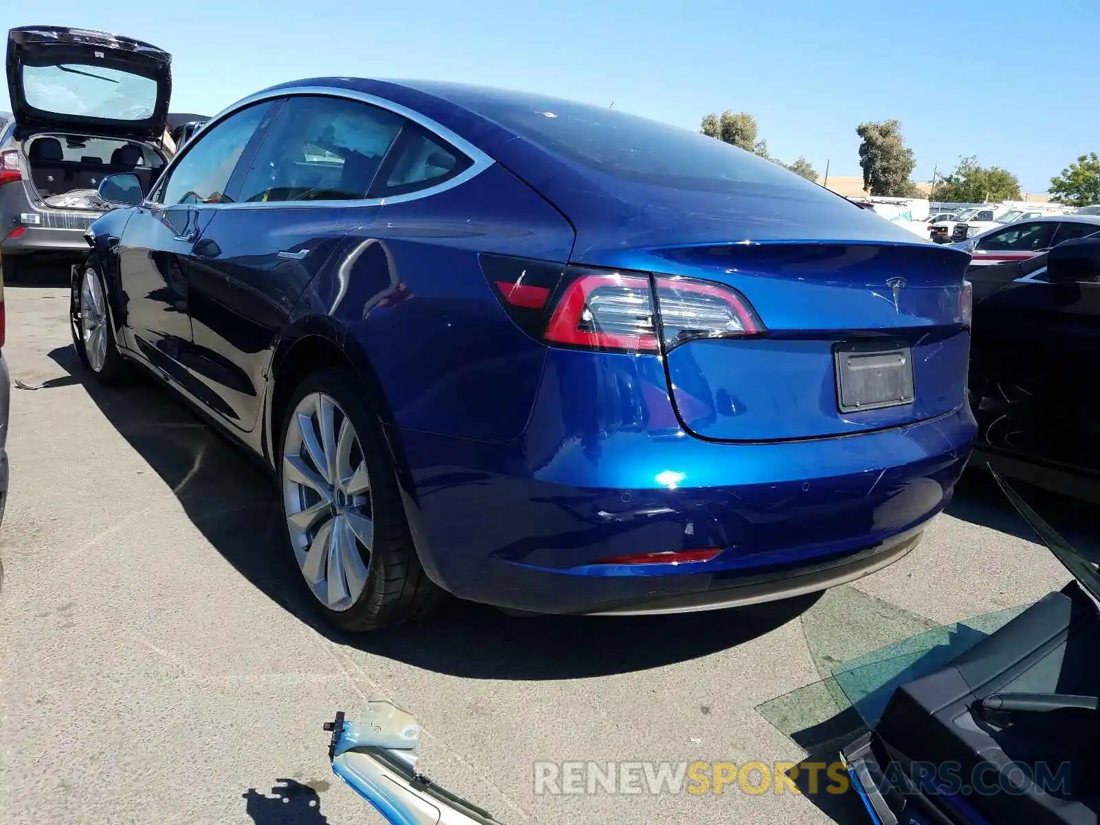 3 Photograph of a damaged car 5YJ3E1EA7KF495338 TESLA MODEL 3 2019