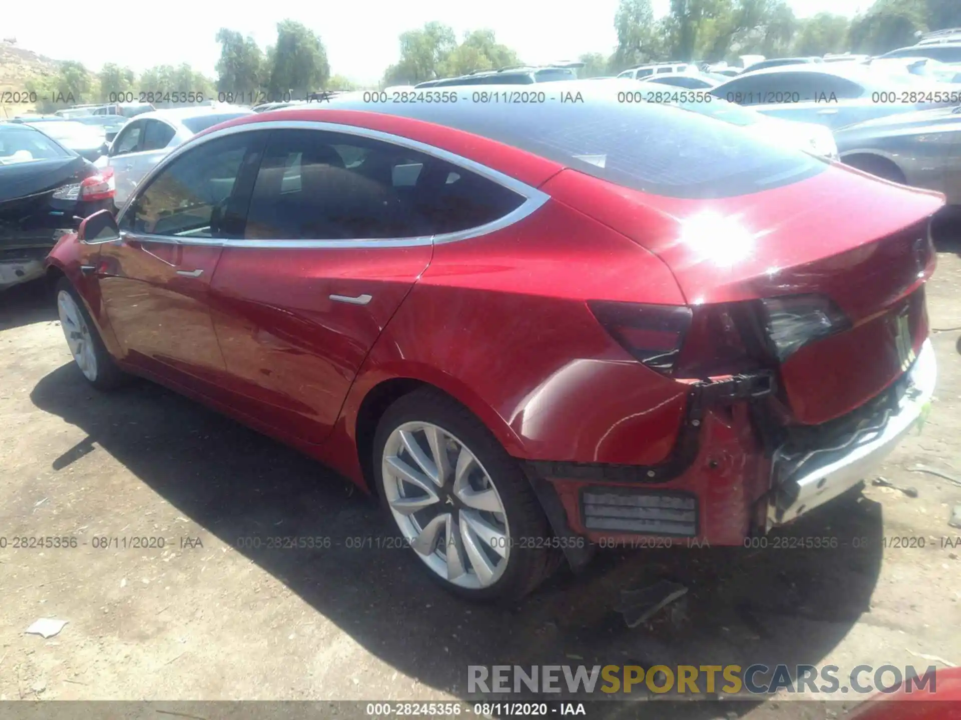 3 Photograph of a damaged car 5YJ3E1EA7KF536910 TESLA MODEL 3 2019