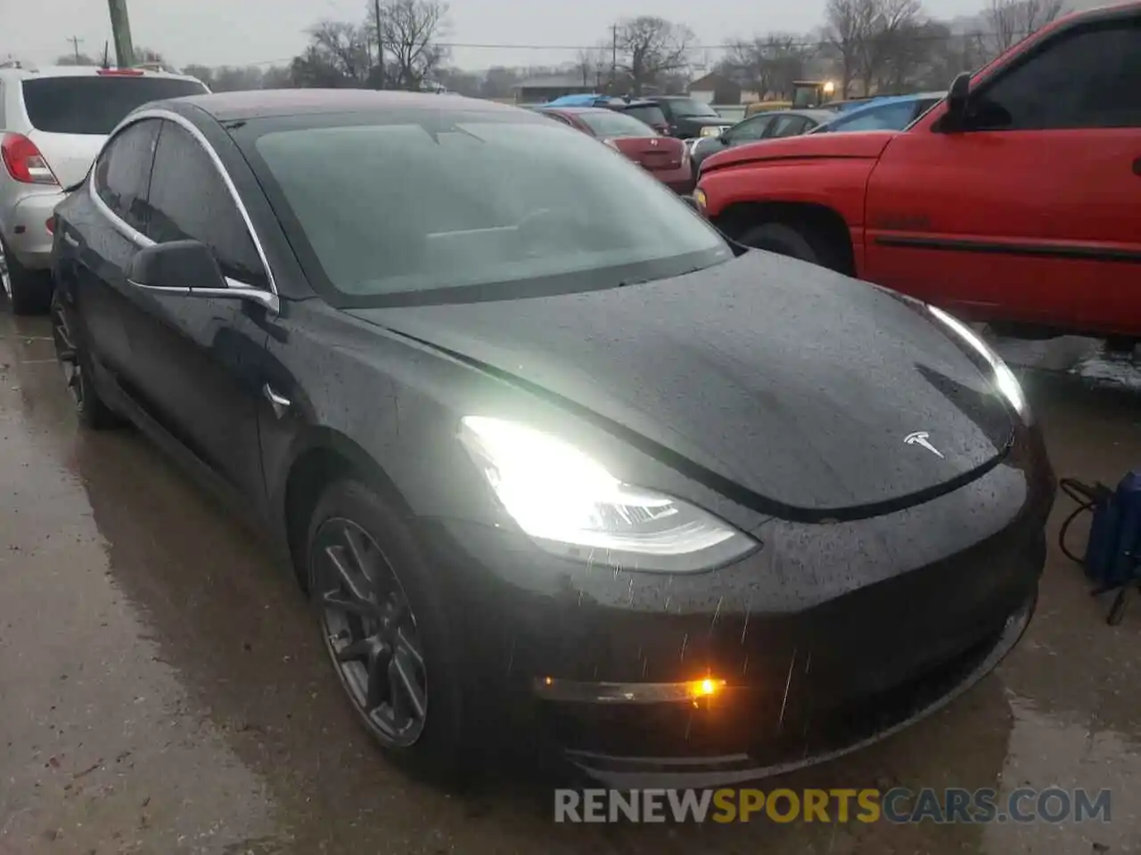 1 Photograph of a damaged car 5YJ3E1EA8KF190155 TESLA MODEL 3 2019