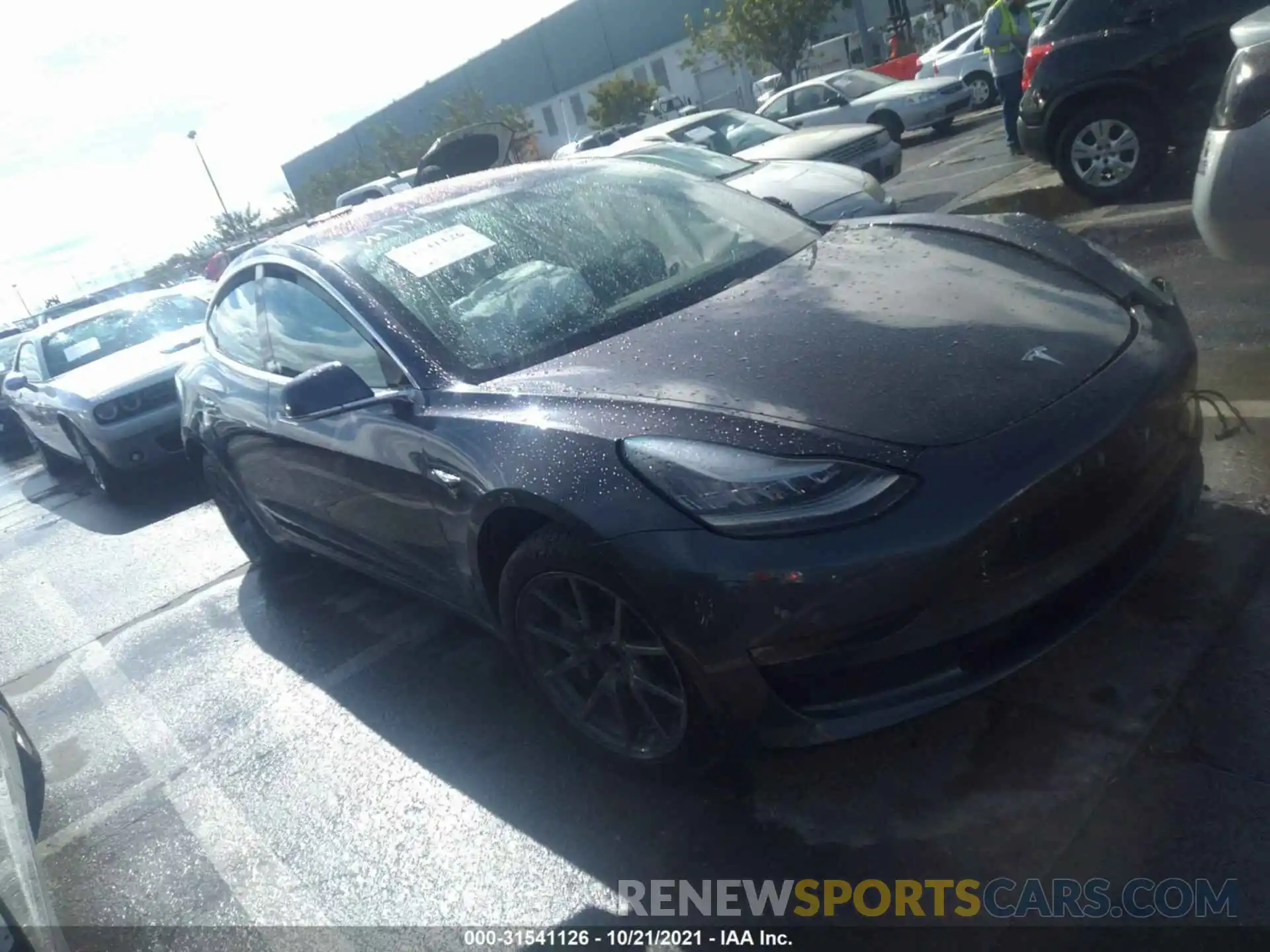 1 Photograph of a damaged car 5YJ3E1EA8KF190267 TESLA MODEL 3 2019