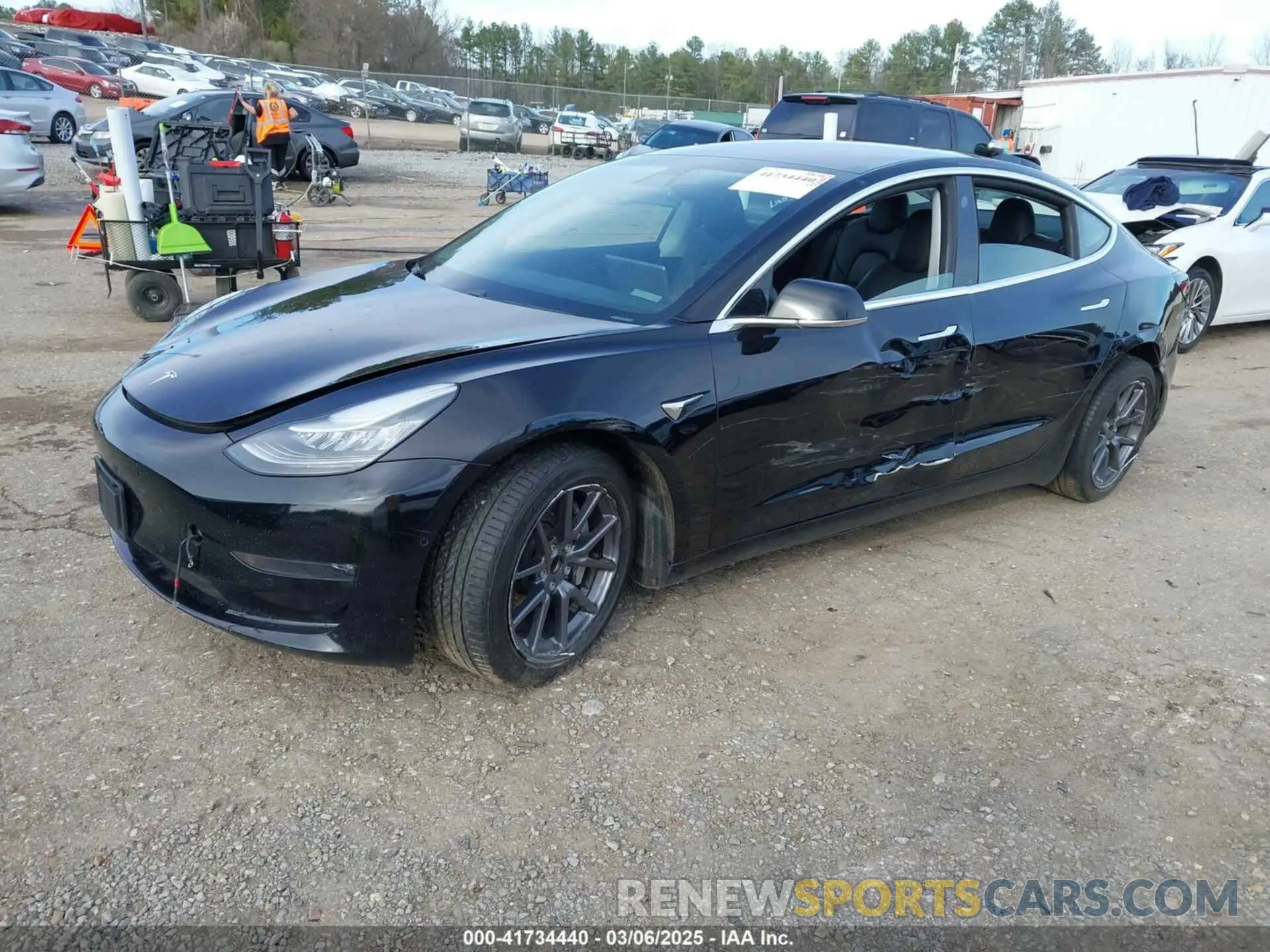 2 Photograph of a damaged car 5YJ3E1EA8KF192908 TESLA MODEL 3 2019