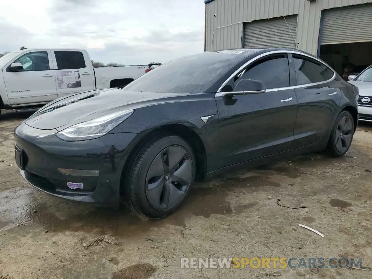 1 Photograph of a damaged car 5YJ3E1EA8KF297299 TESLA MODEL 3 2019