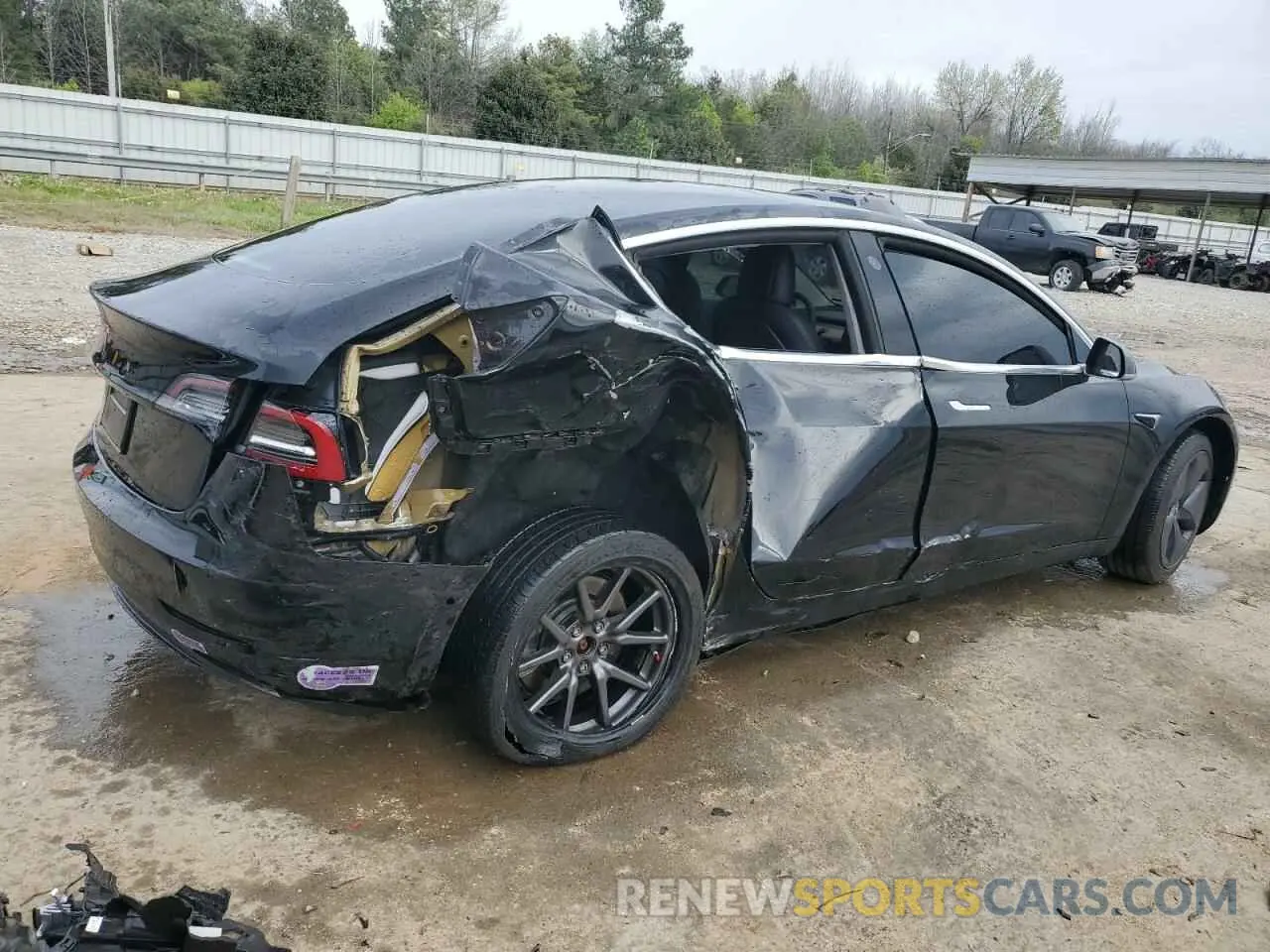 3 Photograph of a damaged car 5YJ3E1EA8KF297299 TESLA MODEL 3 2019