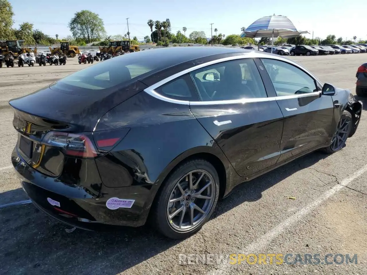 3 Photograph of a damaged car 5YJ3E1EA8KF297321 TESLA MODEL 3 2019