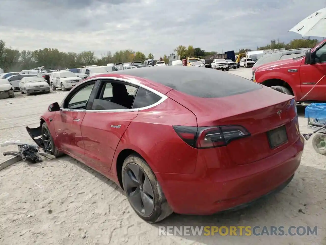 3 Photograph of a damaged car 5YJ3E1EA8KF298937 TESLA MODEL 3 2019