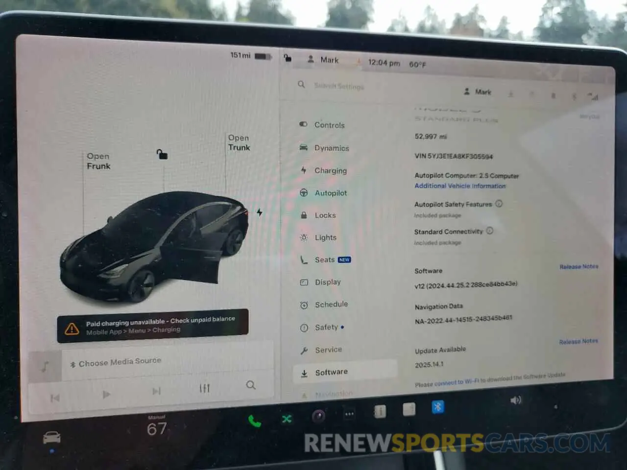 9 Photograph of a damaged car 5YJ3E1EA8KF305594 TESLA MODEL 3 2019
