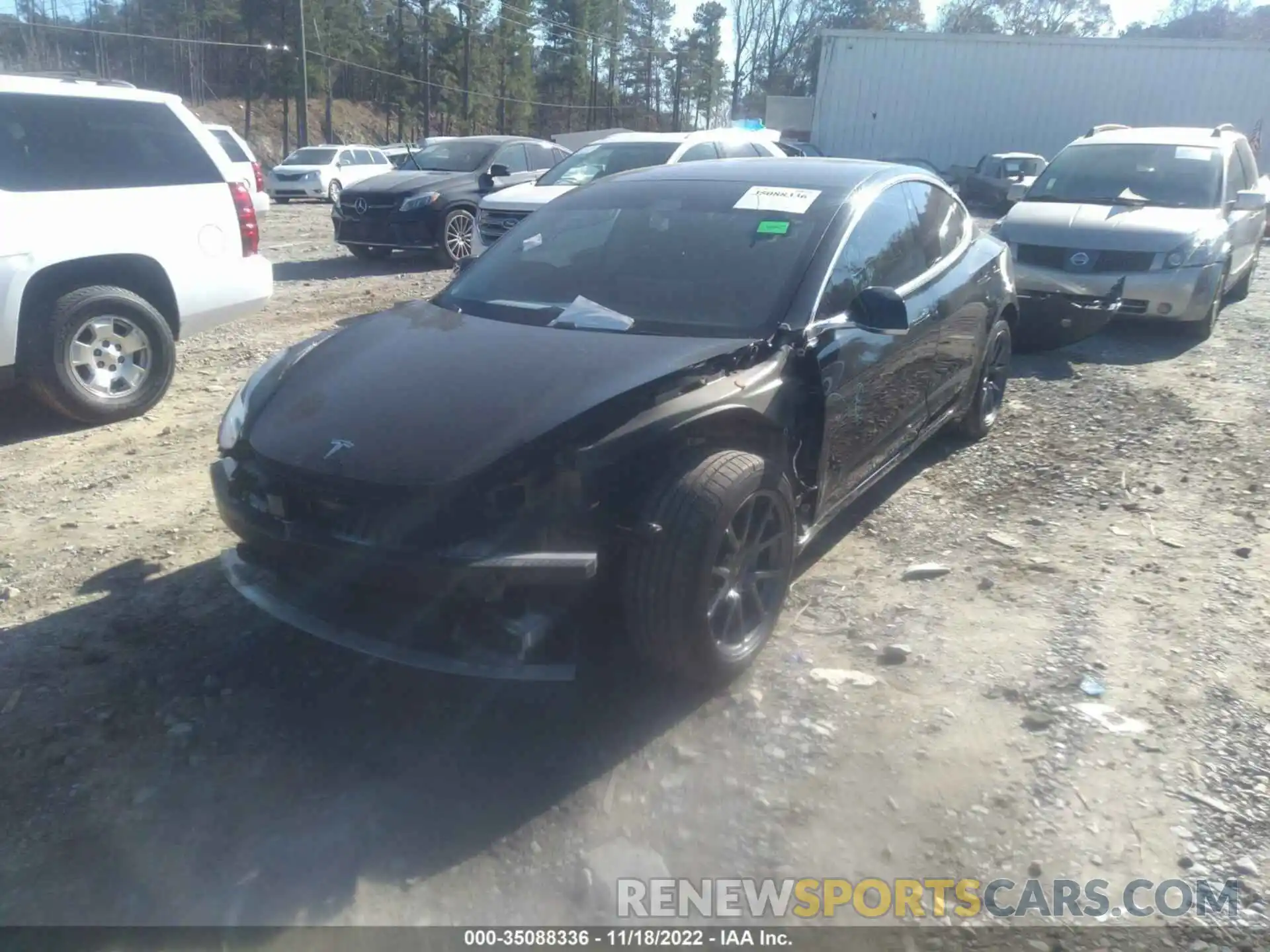 2 Photograph of a damaged car 5YJ3E1EA8KF305840 TESLA MODEL 3 2019