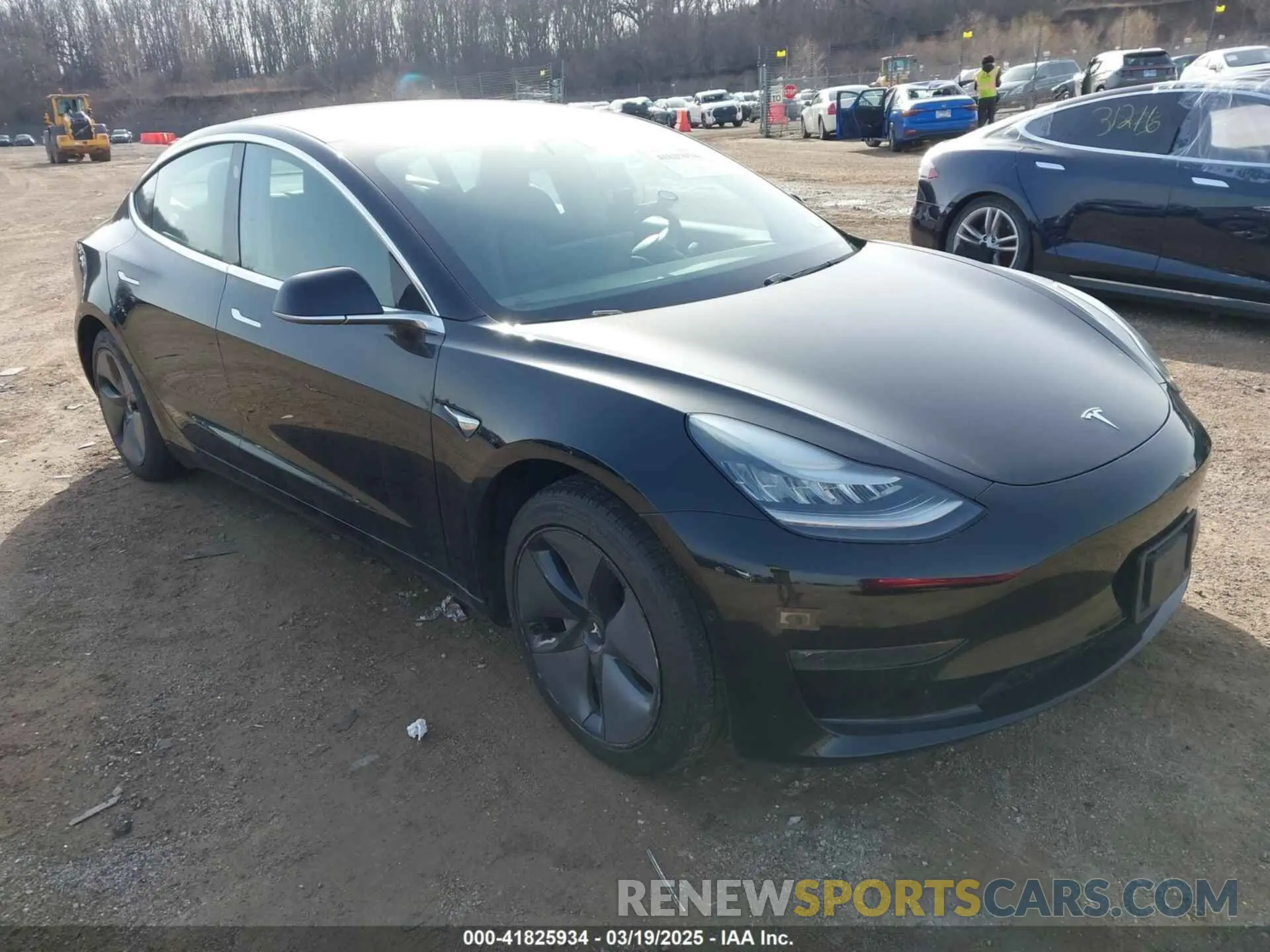 1 Photograph of a damaged car 5YJ3E1EA8KF306910 TESLA MODEL 3 2019