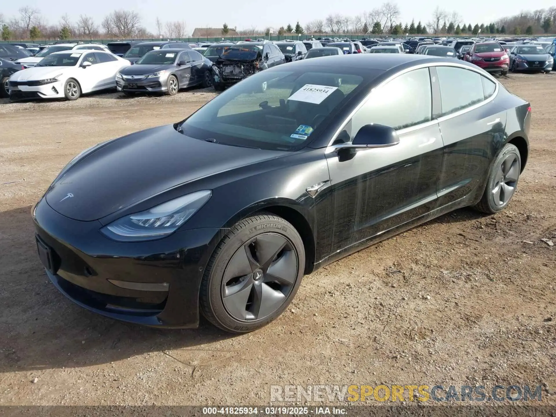 2 Photograph of a damaged car 5YJ3E1EA8KF306910 TESLA MODEL 3 2019