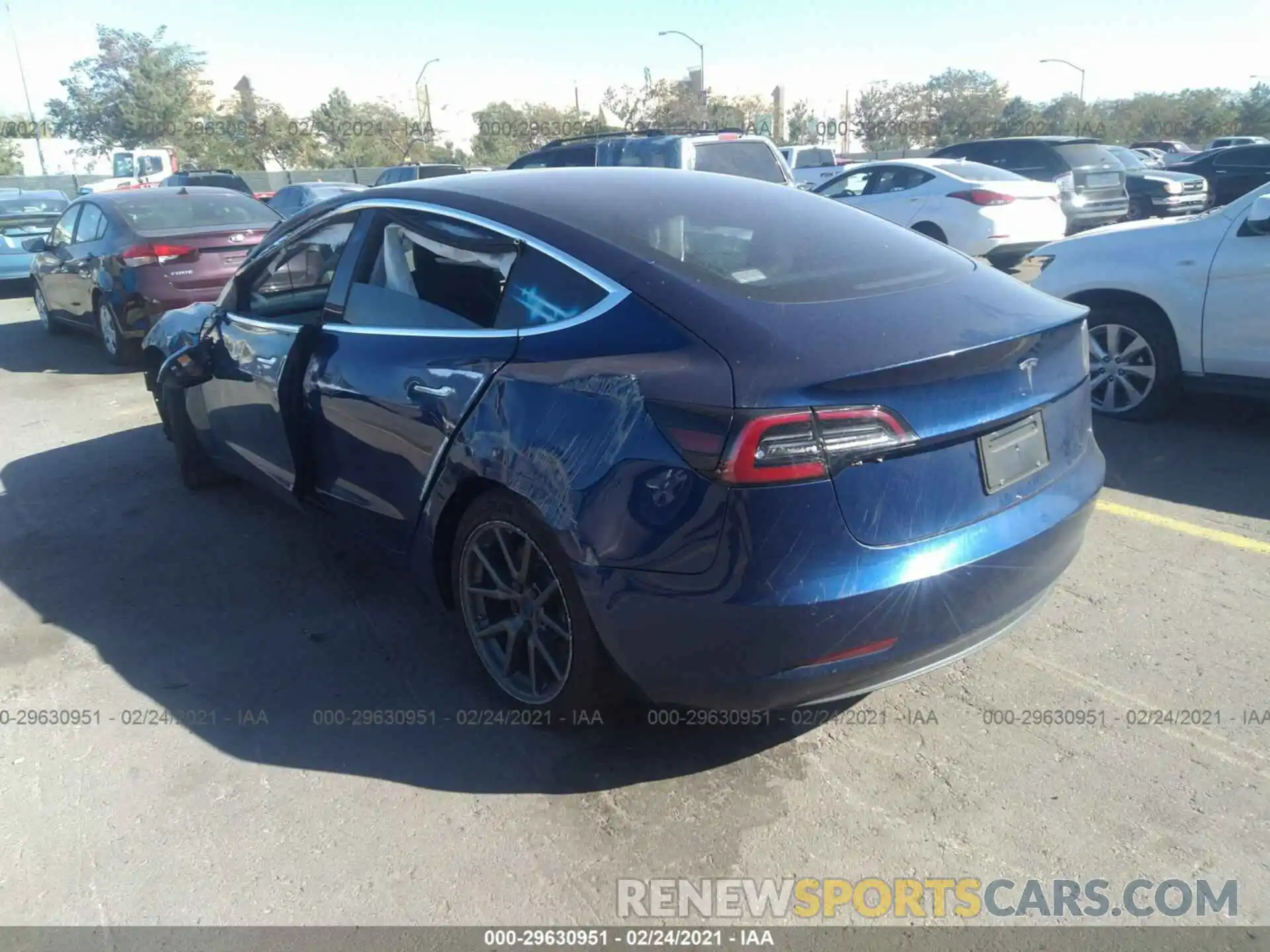 3 Photograph of a damaged car 5YJ3E1EA8KF309239 TESLA MODEL 3 2019