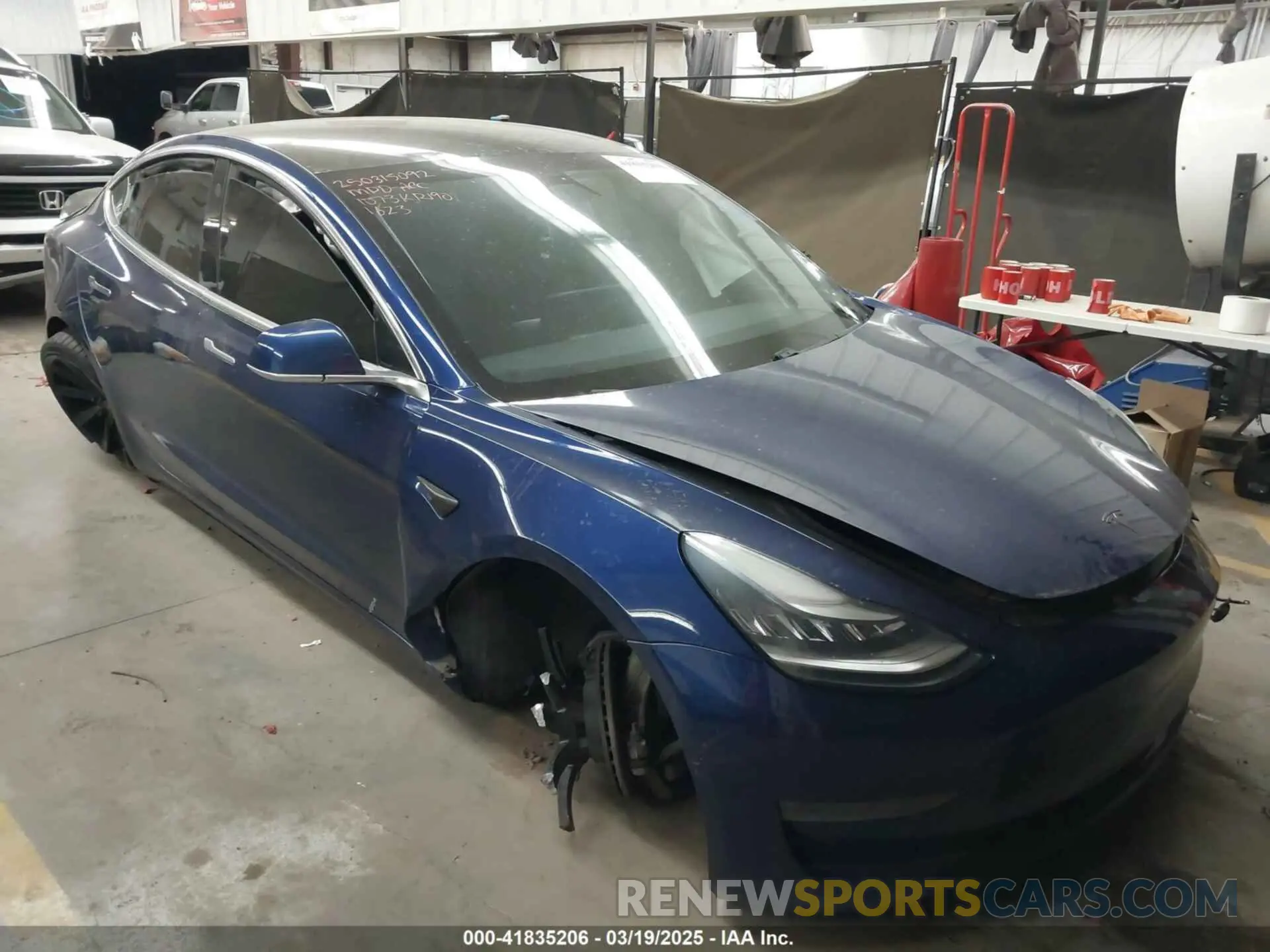 1 Photograph of a damaged car 5YJ3E1EA8KF311623 TESLA MODEL 3 2019
