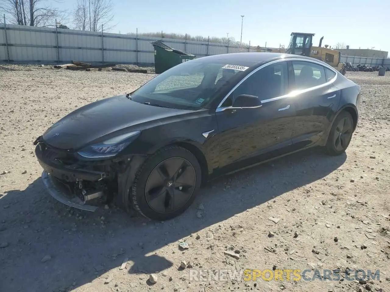 1 Photograph of a damaged car 5YJ3E1EA8KF313291 TESLA MODEL 3 2019
