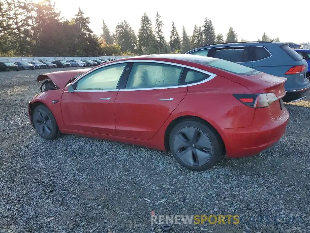 2 Photograph of a damaged car 5YJ3E1EA8KF313775 TESLA MODEL 3 2019
