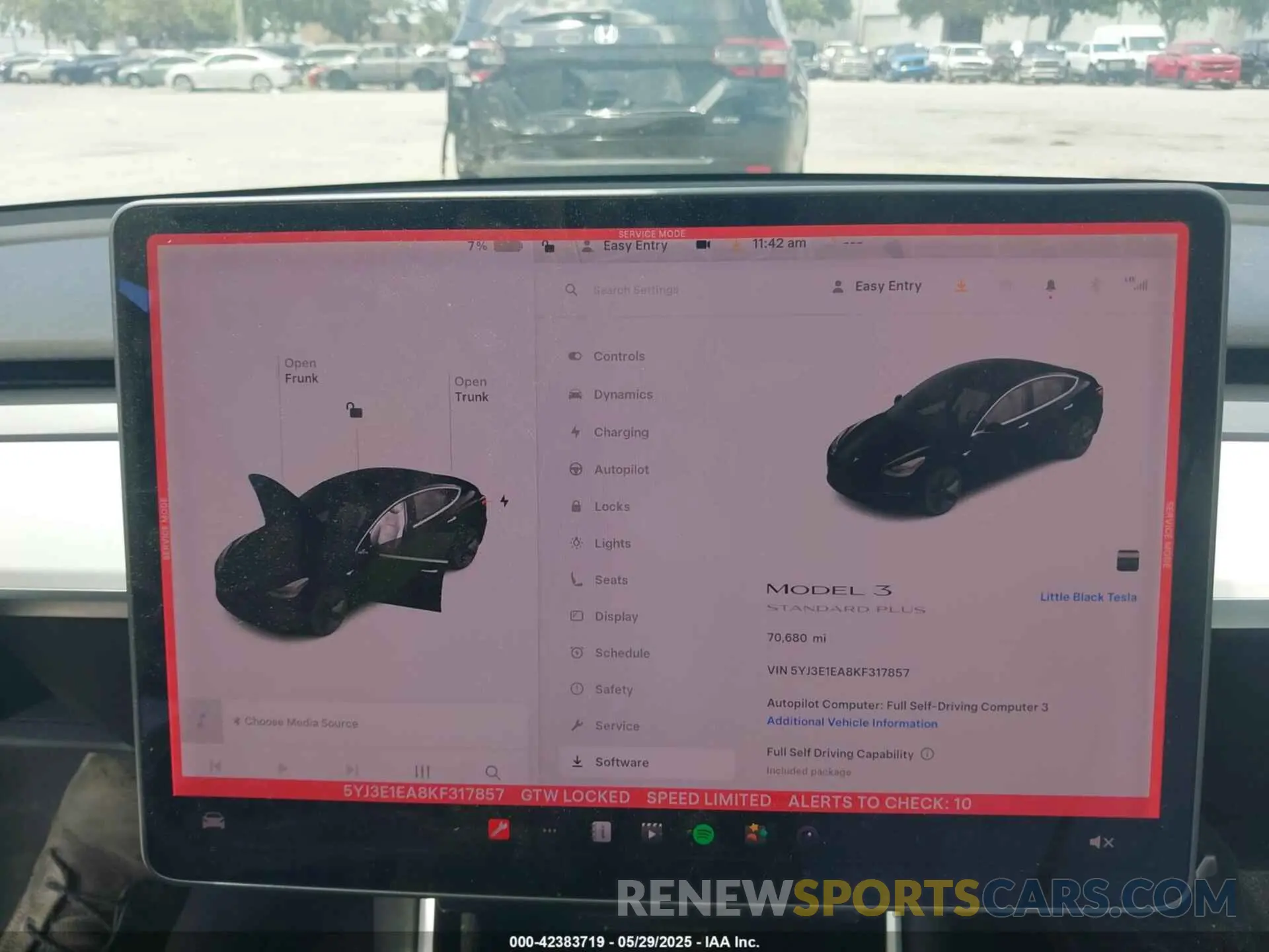 19 Photograph of a damaged car 5YJ3E1EA8KF317857 TESLA MODEL 3 2019