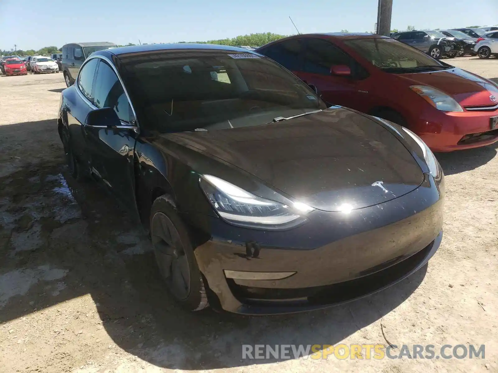 1 Photograph of a damaged car 5YJ3E1EA8KF325148 TESLA MODEL 3 2019