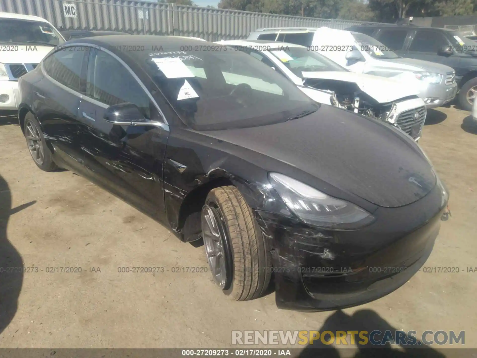 1 Photograph of a damaged car 5YJ3E1EA8KF361857 TESLA MODEL 3 2019