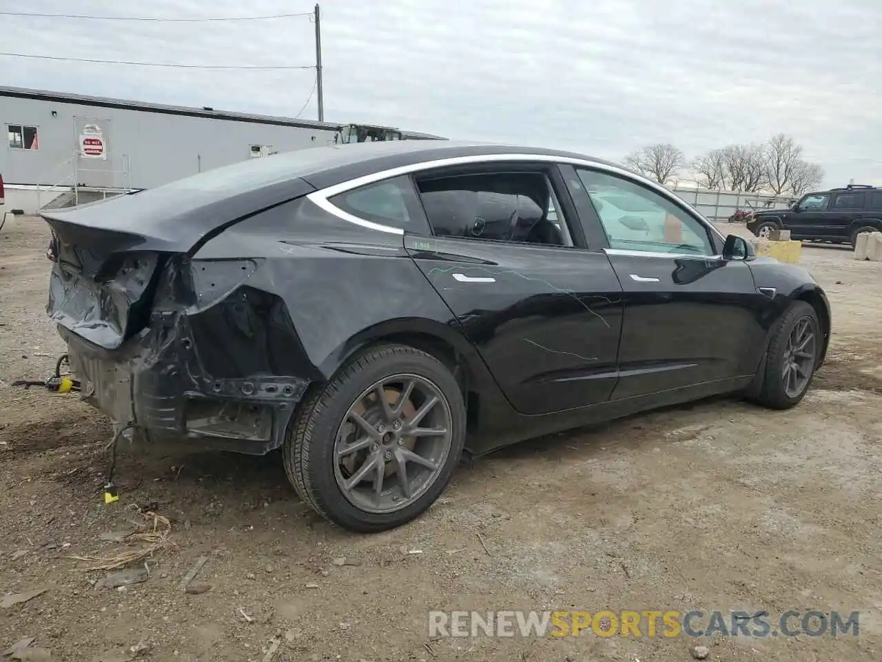 3 Photograph of a damaged car 5YJ3E1EA8KF394955 TESLA MODEL 3 2019