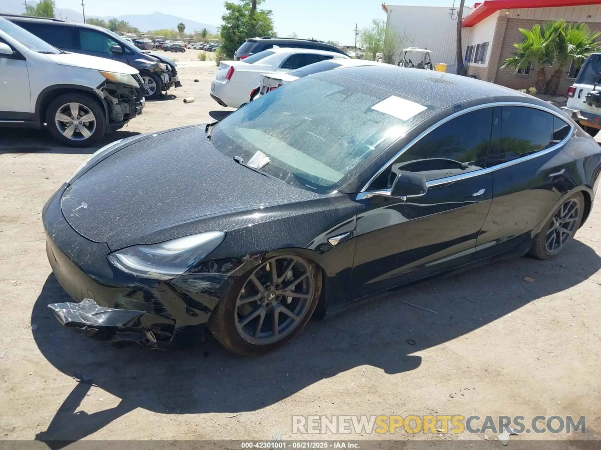 2 Photograph of a damaged car 5YJ3E1EA8KF395829 TESLA MODEL 3 2019
