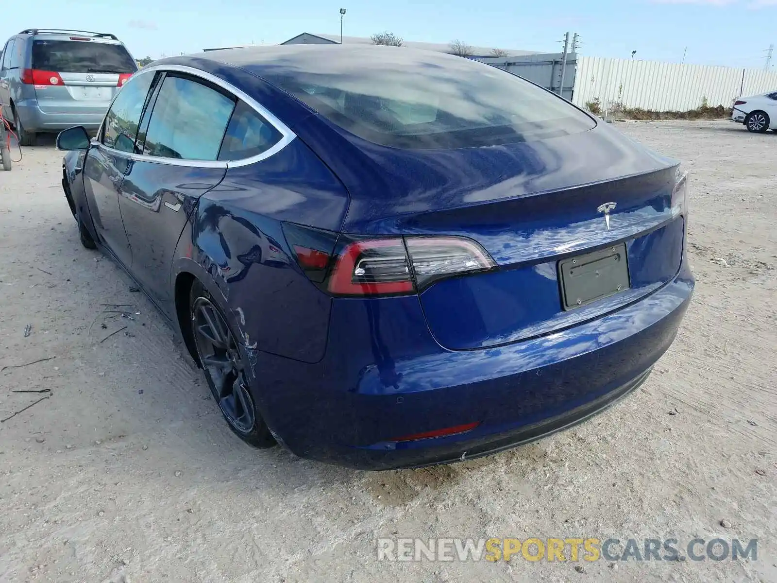 3 Photograph of a damaged car 5YJ3E1EA8KF396723 TESLA MODEL 3 2019