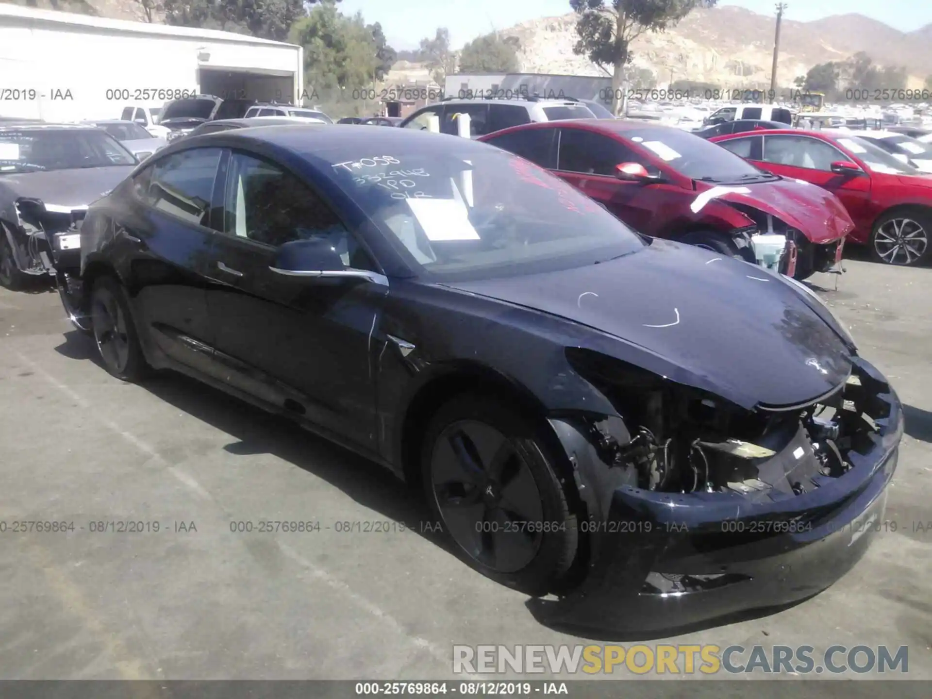 1 Photograph of a damaged car 5YJ3E1EA8KF397760 TESLA MODEL 3 2019