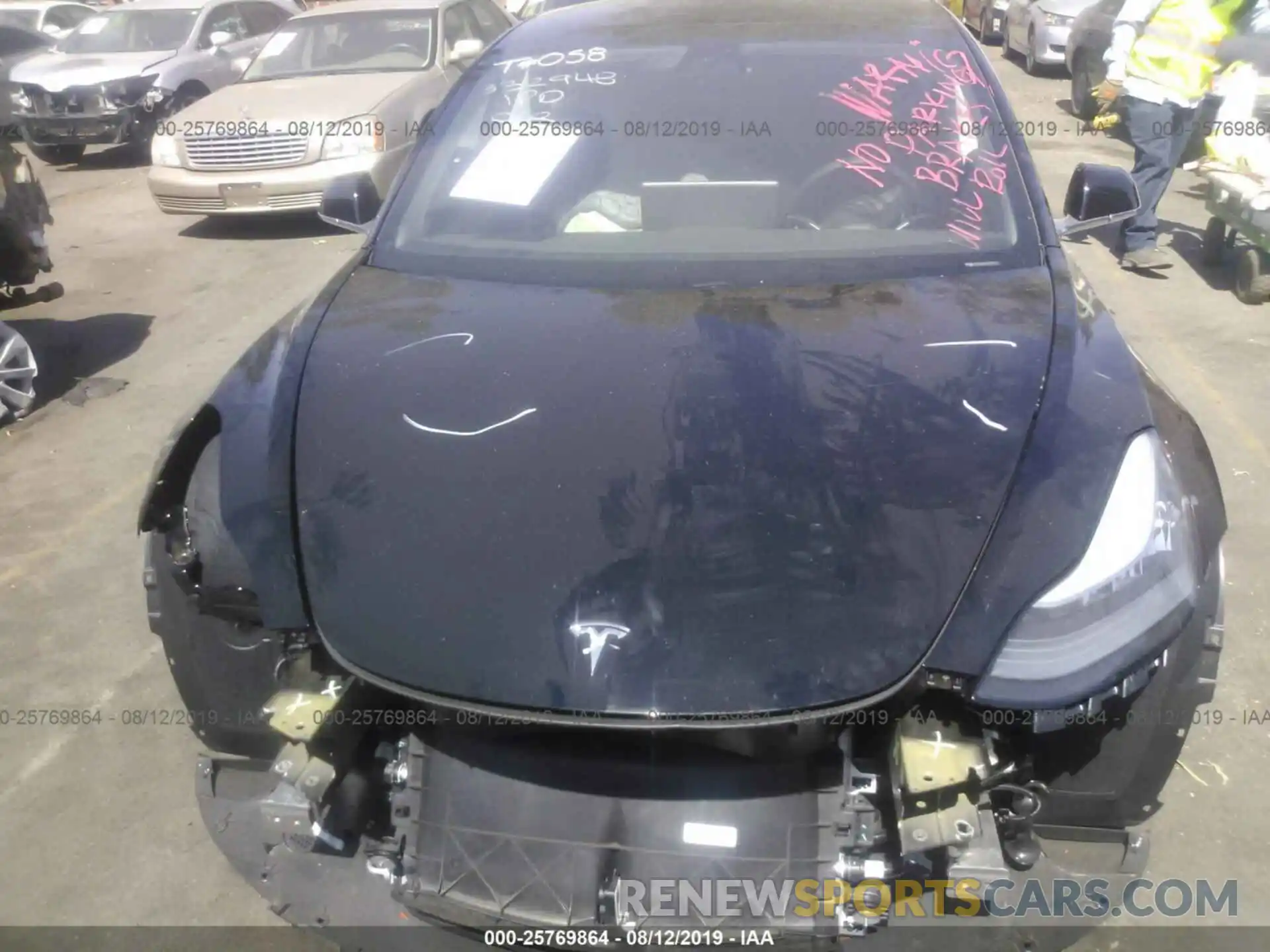 6 Photograph of a damaged car 5YJ3E1EA8KF397760 TESLA MODEL 3 2019