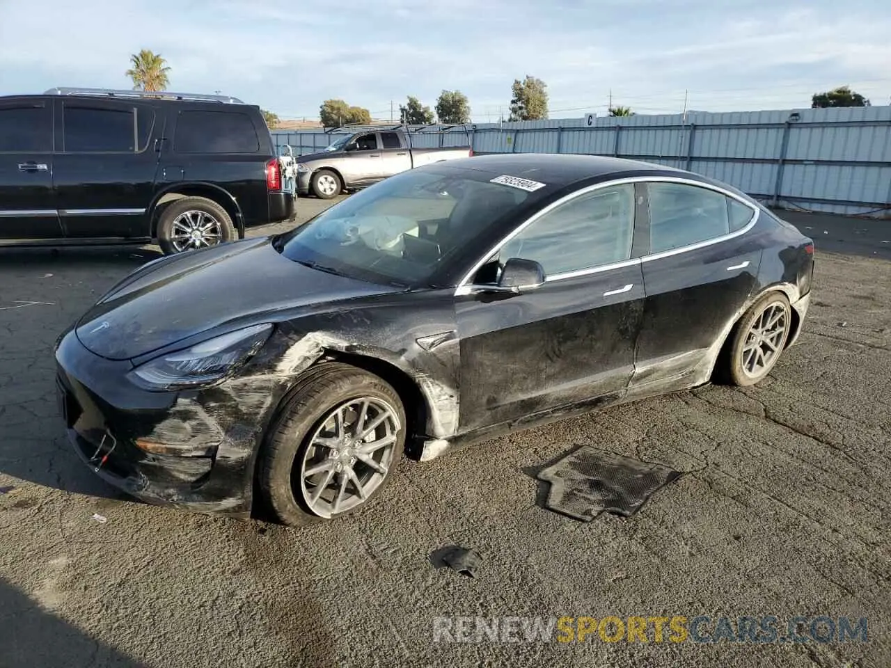1 Photograph of a damaged car 5YJ3E1EA8KF398889 TESLA MODEL 3 2019
