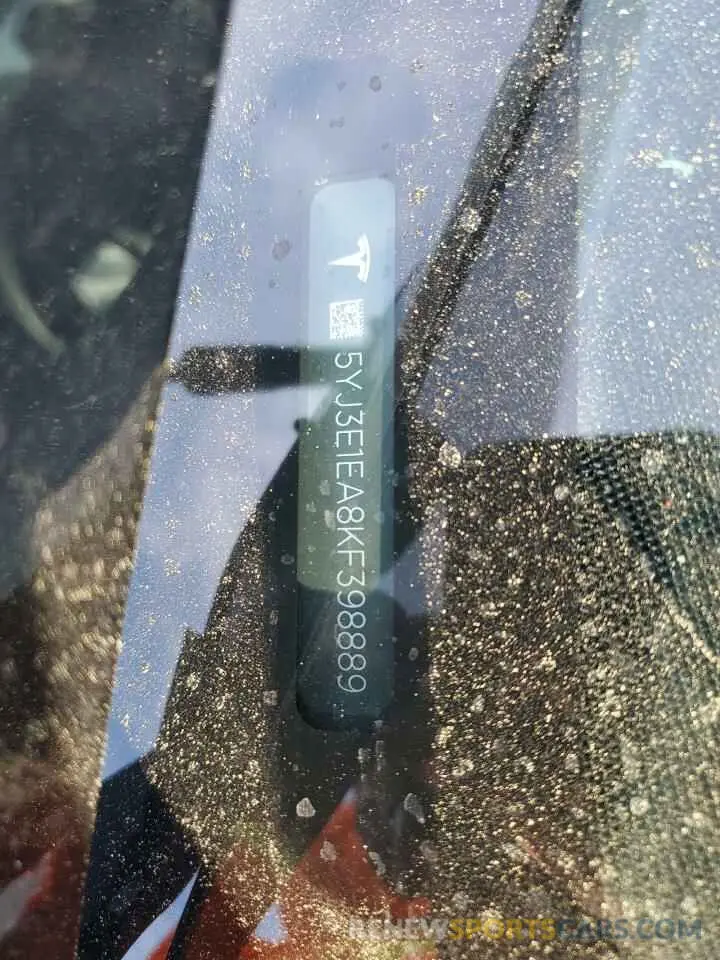 12 Photograph of a damaged car 5YJ3E1EA8KF398889 TESLA MODEL 3 2019
