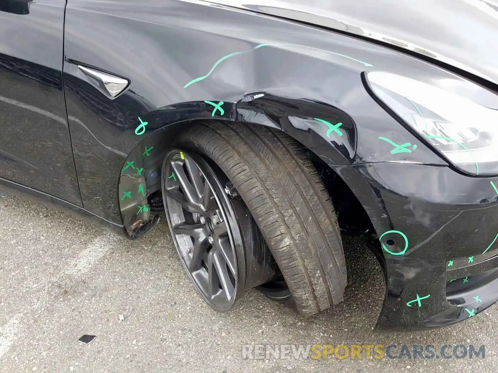 9 Photograph of a damaged car 5YJ3E1EA8KF399704 TESLA MODEL 3 2019