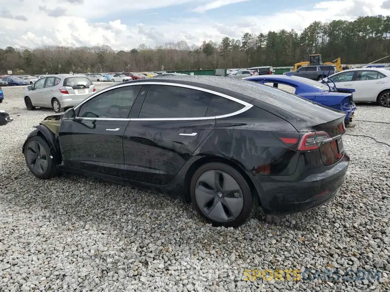 2 Photograph of a damaged car 5YJ3E1EA8KF410586 TESLA MODEL 3 2019