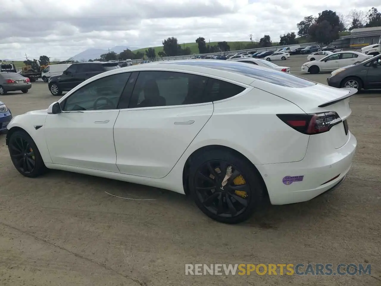 2 Photograph of a damaged car 5YJ3E1EA8KF412886 TESLA MODEL 3 2019