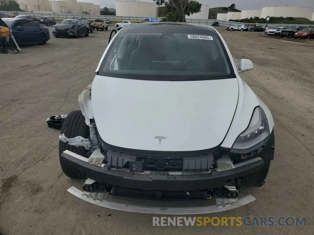 5 Photograph of a damaged car 5YJ3E1EA8KF412886 TESLA MODEL 3 2019