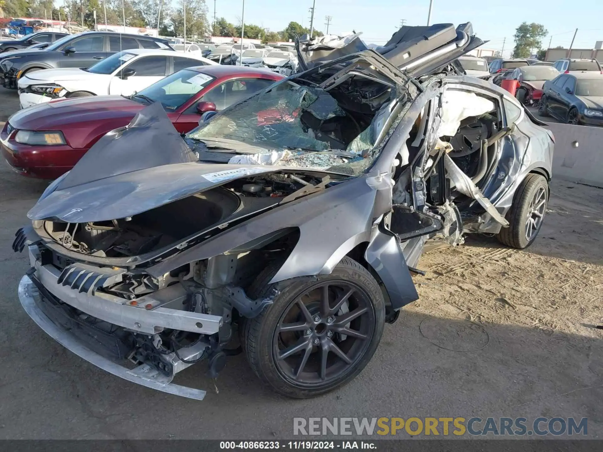 2 Photograph of a damaged car 5YJ3E1EA8KF416159 TESLA MODEL 3 2019