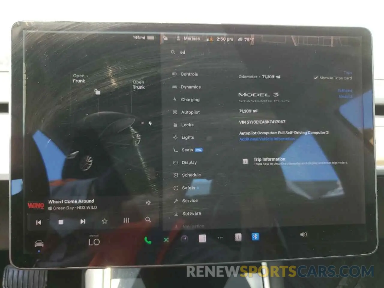 9 Photograph of a damaged car 5YJ3E1EA8KF417067 TESLA MODEL 3 2019