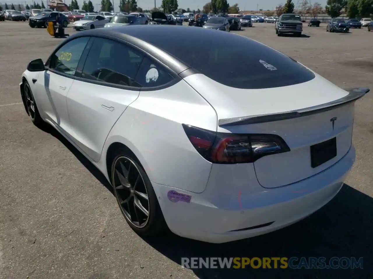 3 Photograph of a damaged car 5YJ3E1EA8KF419434 TESLA MODEL 3 2019