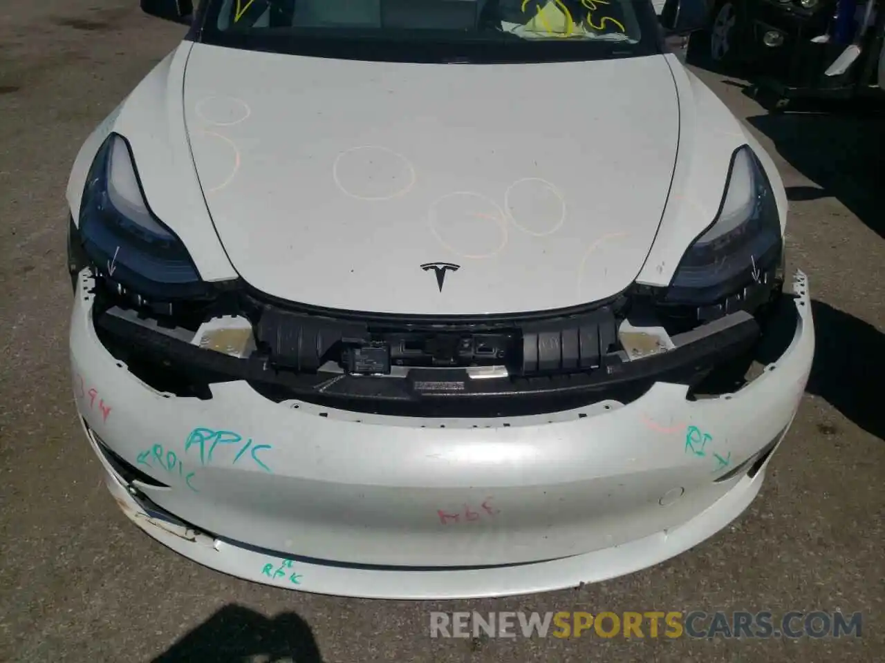 7 Photograph of a damaged car 5YJ3E1EA8KF419434 TESLA MODEL 3 2019