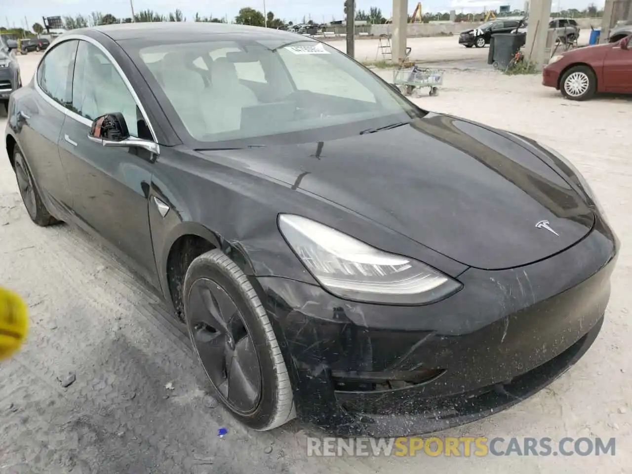 1 Photograph of a damaged car 5YJ3E1EA8KF431325 TESLA MODEL 3 2019