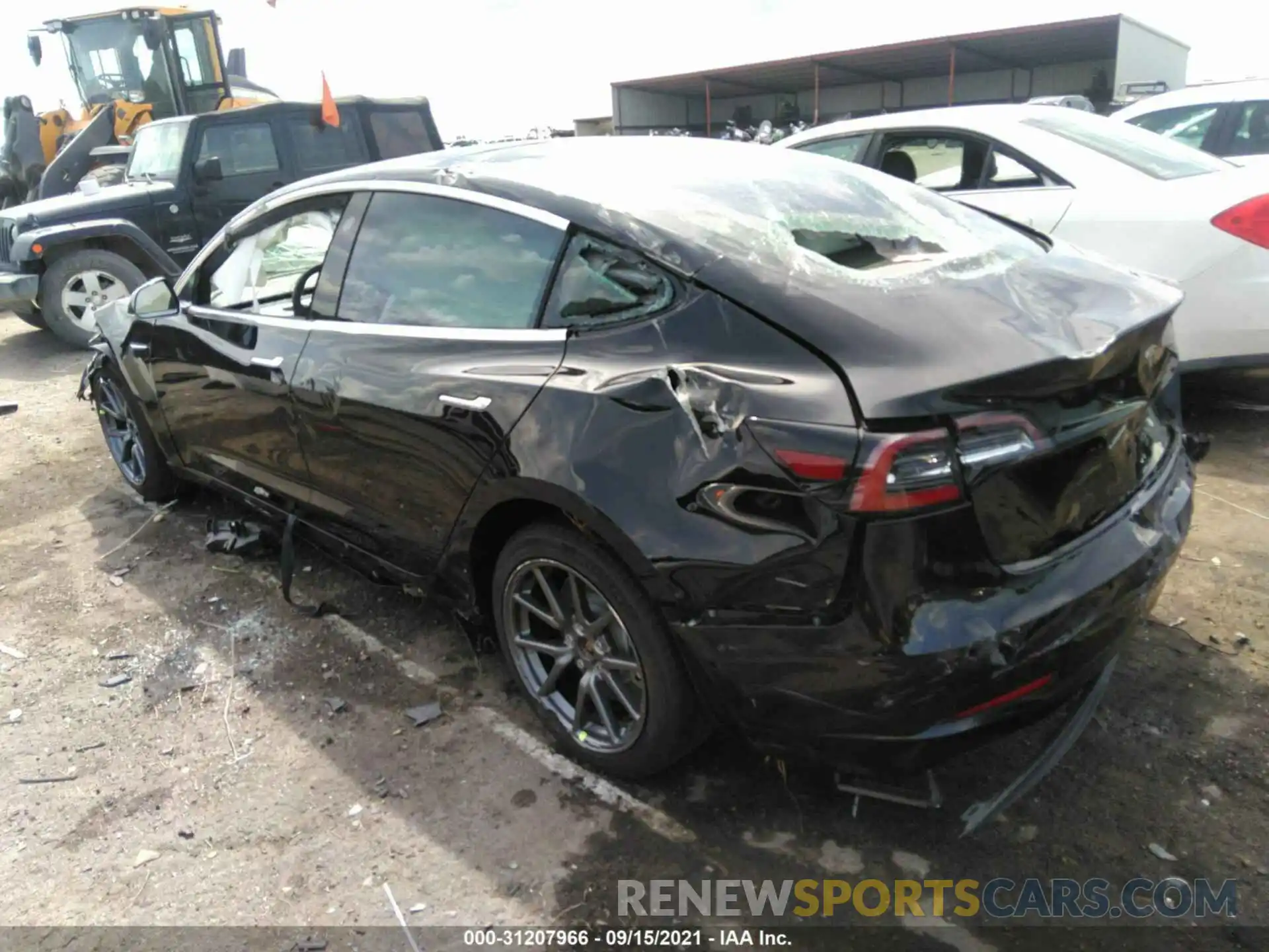 3 Photograph of a damaged car 5YJ3E1EA8KF431387 TESLA MODEL 3 2019