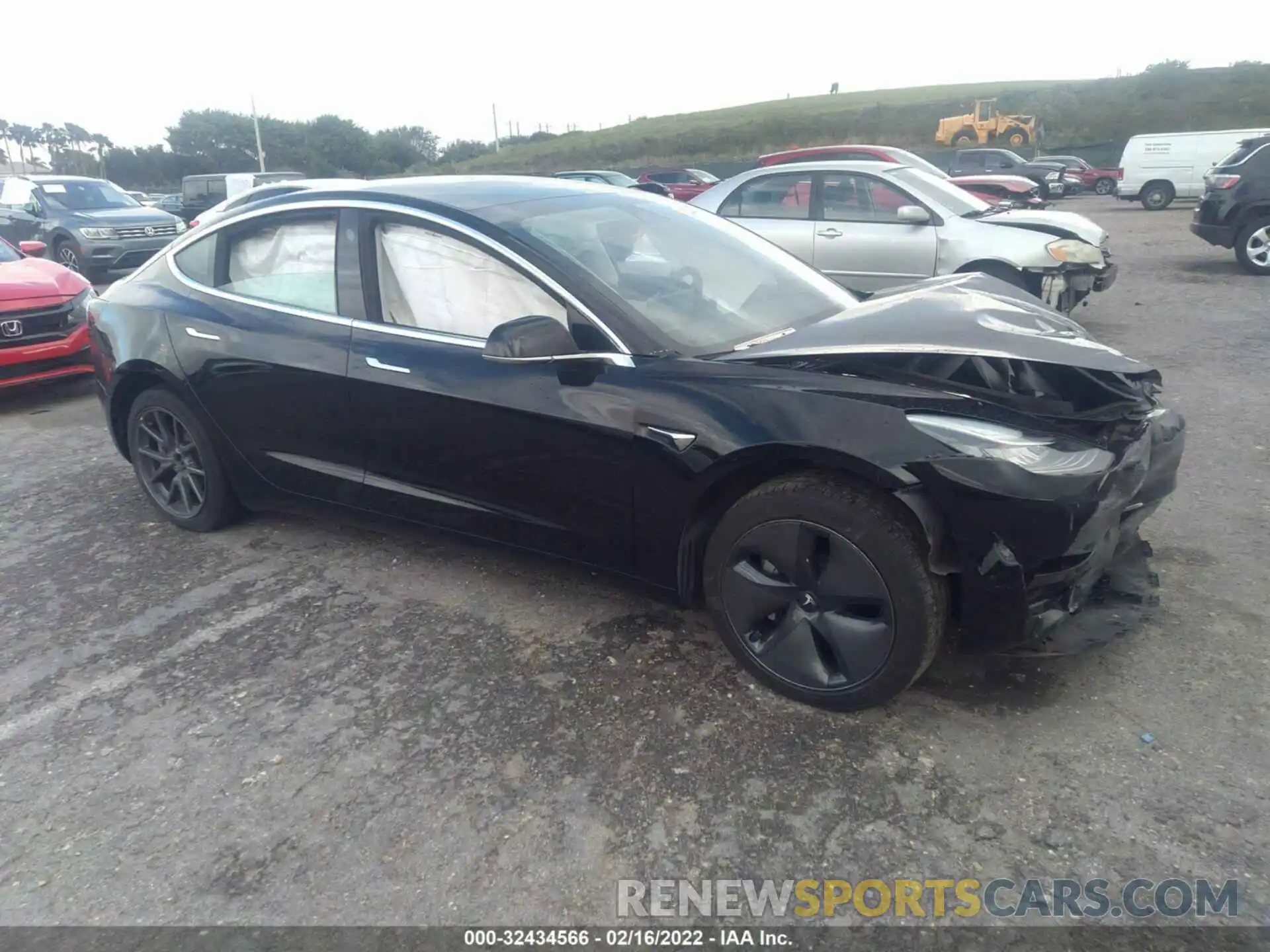 1 Photograph of a damaged car 5YJ3E1EA8KF431437 TESLA MODEL 3 2019