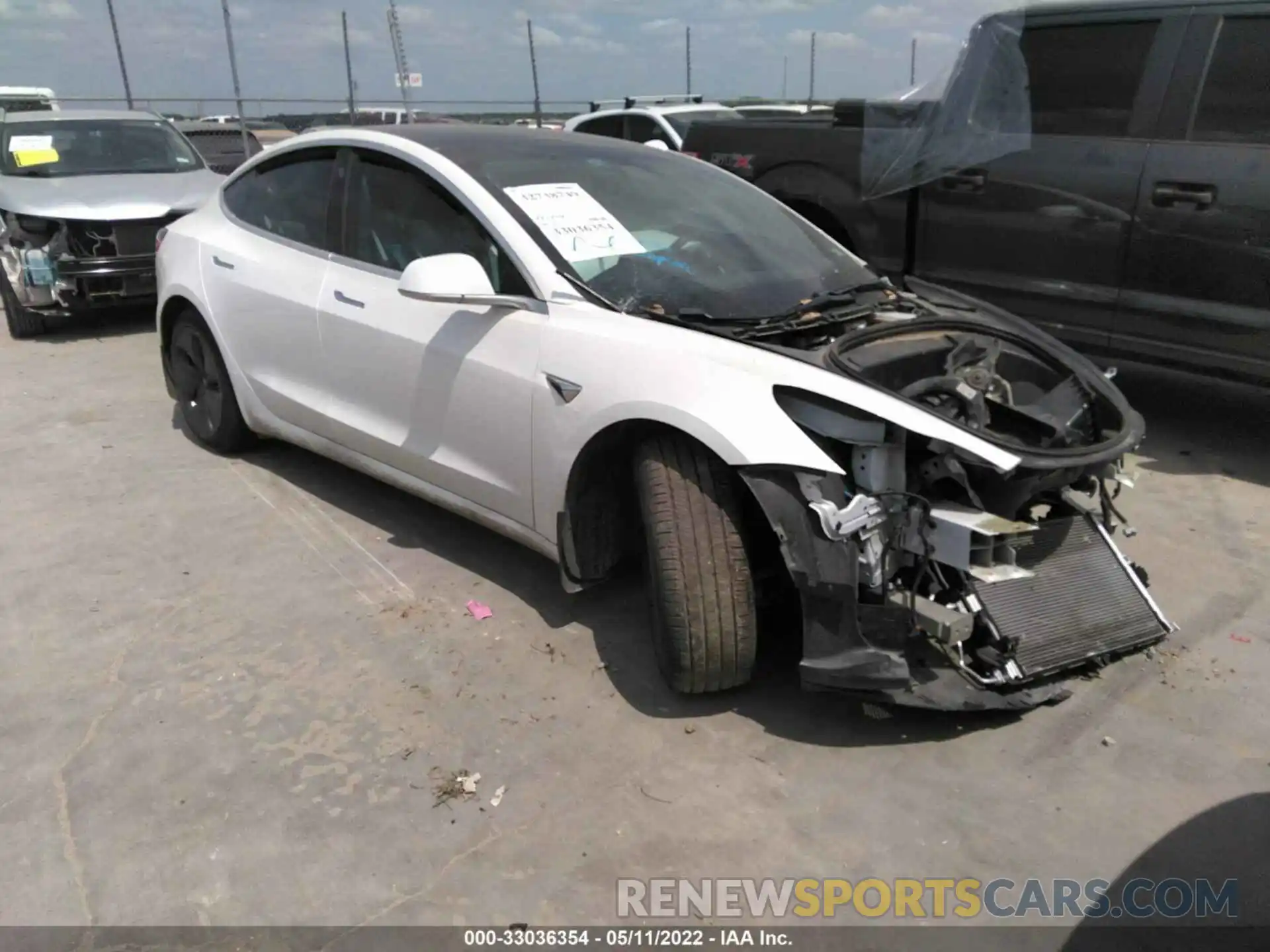 1 Photograph of a damaged car 5YJ3E1EA8KF431938 TESLA MODEL 3 2019