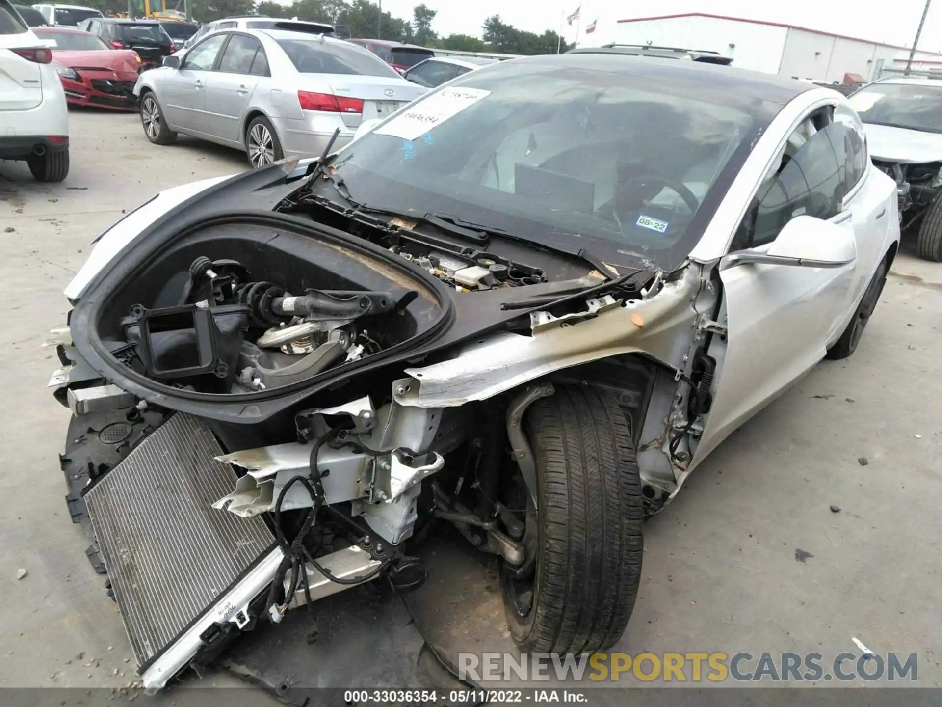 2 Photograph of a damaged car 5YJ3E1EA8KF431938 TESLA MODEL 3 2019