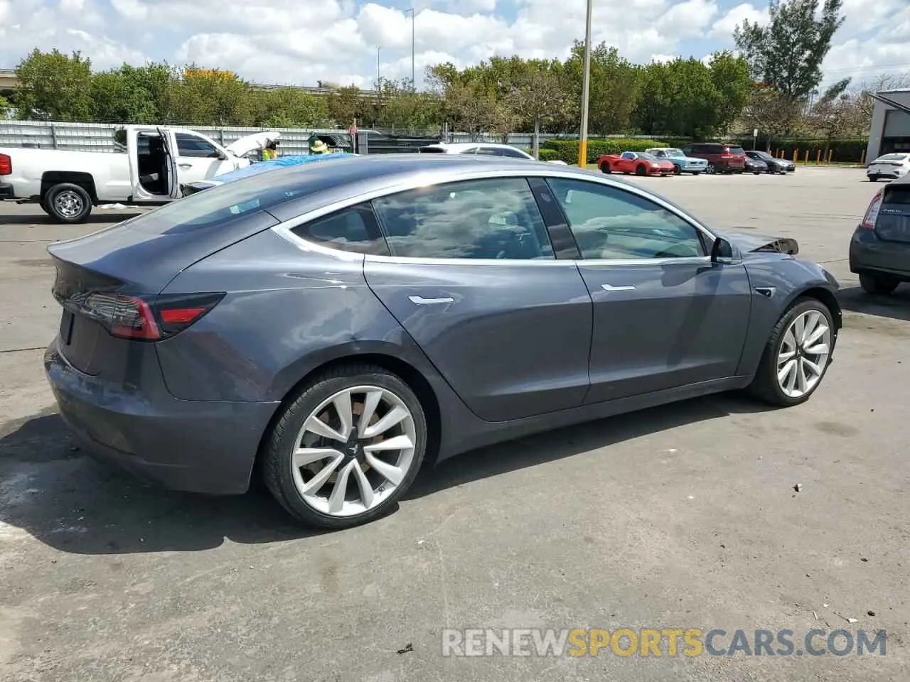 3 Photograph of a damaged car 5YJ3E1EA8KF436363 TESLA MODEL 3 2019