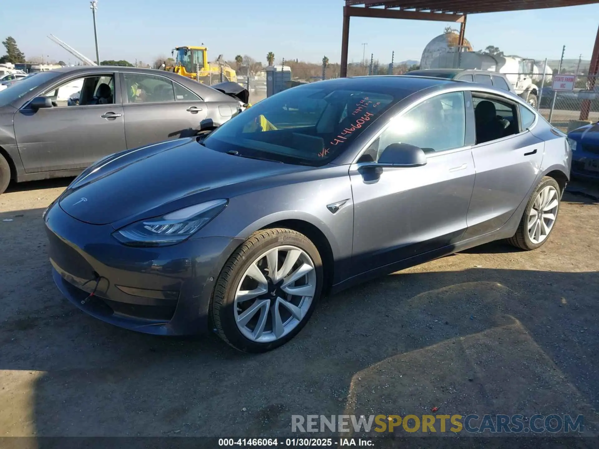 2 Photograph of a damaged car 5YJ3E1EA8KF447296 TESLA MODEL 3 2019